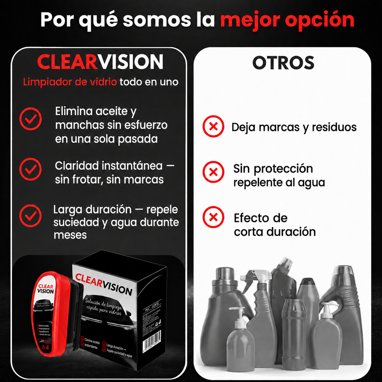 ClearVision™ – Máxima claridad en cualquier condición climática